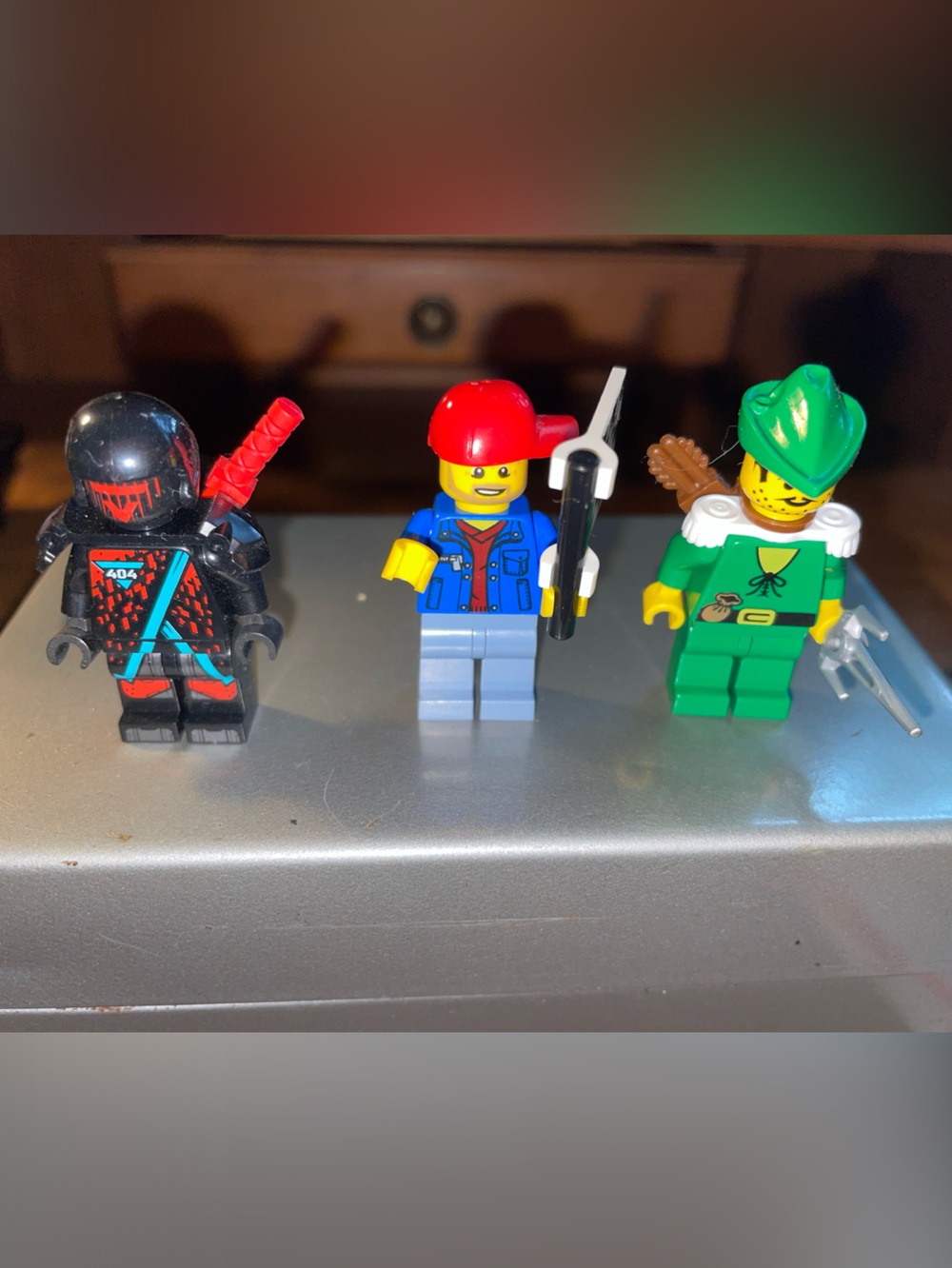 Lego Minifigure Lot - Black, Red, Blue, Green Minifigs